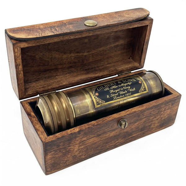 Vintage Antique Brass Kaleidoscope - image 1