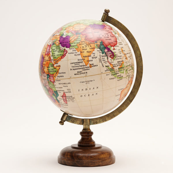 Antique World Globe 8 Inch - image 1